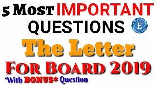 Important Questions Of The Letter Class 10  CBSE  Roli Saxena  English World [upl. by Marla822]