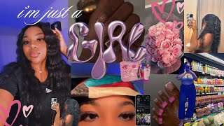 SPEND 3 DAYS WITH ME  First day of medical job 👩🏽‍⚕️ Maintenance  Hair Nails Lashes 💅🏽  🛍️🛍️ [upl. by Talie]