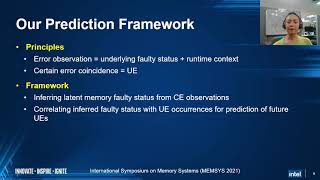 MEMSYS 21 Predicting Uncorrectable Memory Errors from the Correctable Error History [upl. by Ikeda]