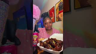 Teriyaki Wings 🔥🔥 mukbang eatingsounds eatingasmr realsoundmukbang [upl. by Annamaria]