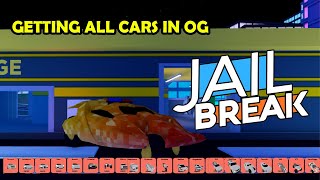 Getting All Cars in OG Jailbreak [upl. by Ahseila]