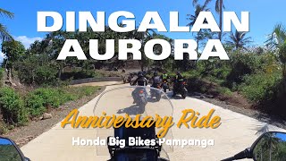 Dingalan Aurora  Honda Big Bikes Pampanga Anniversary Ride [upl. by Kcirddahc810]