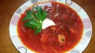 Самый Вкусный Борщ Простой и быстрый рецепт красного борща Мама Дочки [upl. by Eerdua]