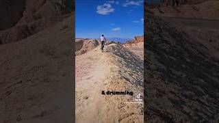 Zabriskie point nationaltrails nationalpark desert subscribe live bike views mountains [upl. by Lewse]