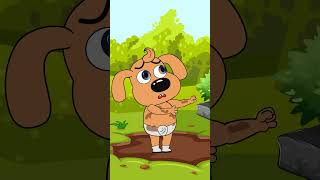 Wash your hands before eating sherifflabrador subscribe shorts animation [upl. by Edobalo330]