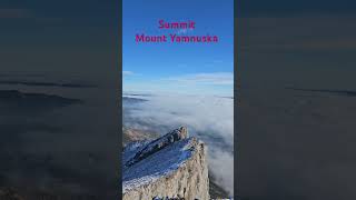 Mount Yamnuska nature harpreet hiking canadianrockies snow canadianbeauty travel ytshorts [upl. by Adnawyt790]