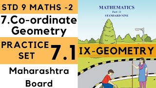 9th Standard Geometry Practice Set 71 Co ordinate Geometry Chapter 7 Class 9th Maharashtra Board [upl. by Casabonne]