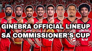 GINEBRA OFFICIAL LINEUP SA COMMISSIONERS CUP [upl. by Nerte]