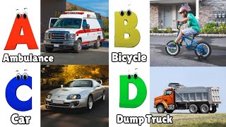 Vehicles ABC Song for Todders  Phonics for Kids  Alphabet Letters [upl. by Mumford783]