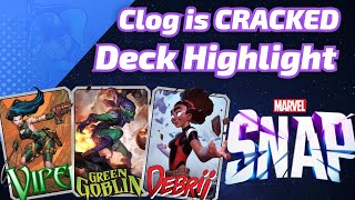 Clog felt CRACKED  I made 470 million bubs fairly quickly  Marvel SNAP Deck Highlight [upl. by Luanne]