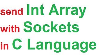 SOLVED send int array socket c  send an array of integers over TCP in C [upl. by Sudbury]