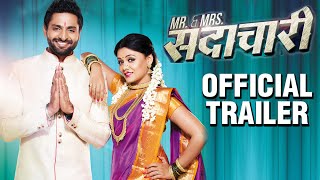 Mr amp Mrs Sadachari  OFFICIAL TRAILER  Vaibhav Tatwawadi  Prarthana Behere  Latest Marathi Movie [upl. by Eniagrom702]