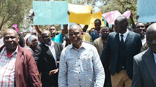 Turkana Governor Jeremiah Ekamais HEROIC WELCOME In Nakuru City [upl. by Onirefes559]