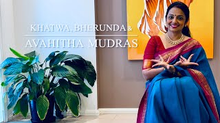 Bharatanatyam  Mudras 39  Khatwa Bherunda Avahitha Mudras [upl. by Aleirbag]