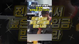 작고 소중한 내 월급전 세계 최저임금 순위 TOP3 월급 최저임금 룩셈부르크 [upl. by Melcher93]