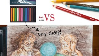 Mungyo Artists drawing pastels VS Conte a Paris review [upl. by Meggs]