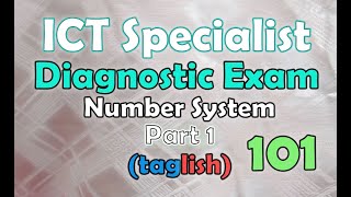 Number System Part 1  Diagnostic Exam  ICT Specialist Proficiency [upl. by Cristabel]