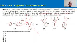 ENEM  2020  Um microempresário do ramo de cosméticos utiliza óleos essenciais [upl. by Ramar211]