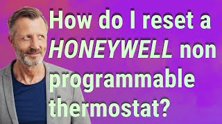 How do I reset a Honeywell non programmable thermostat [upl. by Ellerret683]