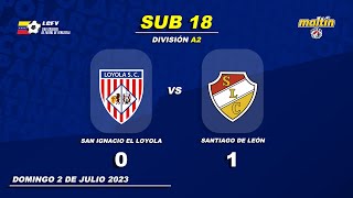 FINAL Sub18 Loyola 2 vs Santiago Copa Maltín 2023 Liga Colegial de Fútbol de Venezuela [upl. by Yup583]