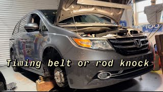 Honda Odyssey 2015 timing belt kit replacement [upl. by Nostaw248]