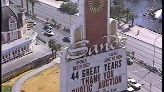 The Sands Hotel and Casino  Auction Day Walk Thru 1996 [upl. by Meggi]