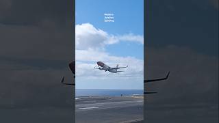 B737 Norwegian✈️ Aksel Sandemose Livery🛫 takeoff at Madeira Airport aviation boeing norwegian [upl. by Dibbell]