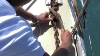 Snubber On Anchor by FreeSailTrainingcom [upl. by Robinetta]