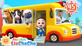 Las Ruedas del Autobús  Versión Animales de Granja 2  LiaChaCha en Español  Canciones Infantiles [upl. by Worsham599]