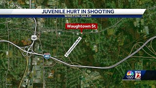 Officers investigating after juvenile shot on Waughtown Street [upl. by Anitsahs]