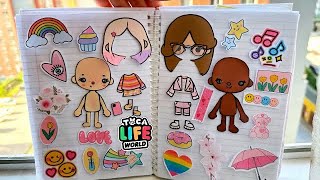 choose one outfit and hairstyle🥹for Toca bocatoca boca sticker book tocaworld craft [upl. by Noeruat]