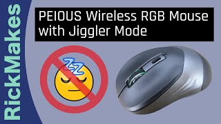 PEIOUS Wireless RGB Mouse with Jiggler Mode [upl. by Omiseno179]