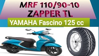 mrf MRF 1109010 ZAPPER Tubless Tyre YAMAHA Fascino 15cc [upl. by Ardnod]