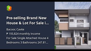 Preselling Brand New House amp Lot For Sale in Town amp Country West Molino Bacoor Cavite [upl. by Aicened]