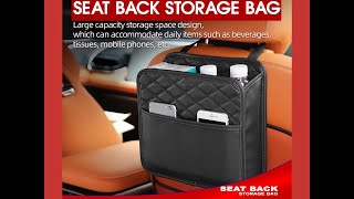 SEAT BACK MINI ORGANIZER CAR ORGANIZER AKTC autoaccessories caraccessories [upl. by Rochette292]