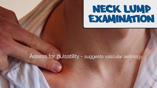 Examination of a Neck Lump  OSCE Guide old version  UKMLA  CPSA [upl. by Marylou]