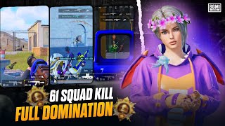 61 Squad Kills in a Single Match 🥶 Solo 26 Kills Dominate conqueror lobby🔥 bgmi viralvideo [upl. by Loni769]