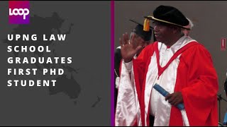 UPNG Law School graduates first PhD student  TVWAN News  23042024 [upl. by Eseela]