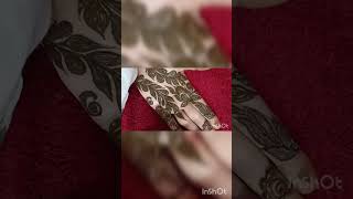 easy leaf mehndi design back hand mehndi design viralshorteasysimple [upl. by Osmund756]