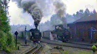 Zeitreise Parallelausfahrt Bertsdorf 1991  Zittauer Schmalspurbahn zu ReichsbahnZeiten [upl. by Nowed]