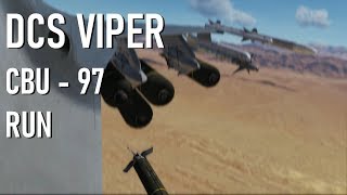 DCS Viper  CBU97 SFW demonstration [upl. by Lucey]