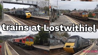 trains at Lostwithiel [upl. by Borlow602]