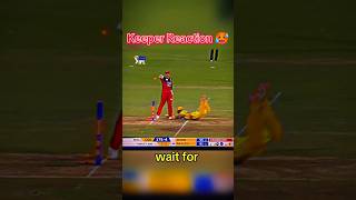 Keeper Reaction De Kock🥵shorts shortvideo shortsfeed cricket quintondekock [upl. by Ellette736]