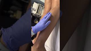 Professional lower leg wax using Starflex wax from Starpil estheticianlife [upl. by Shutz859]