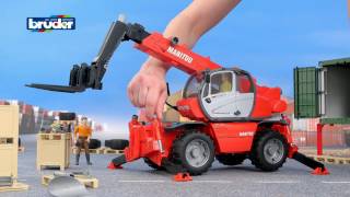 Bruder Toys MANITOU MRT 2150 02129 [upl. by Aissatsana421]