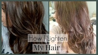 How I Lighten My Hair and Roots and Home │ How I Color My Hair to Light Ash BrownBlonde [upl. by Tanberg720]