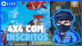 FREE FIRE MOBILADOR 💙 4x4 cs Ranked sala e ranqueada 💙 Live on 💙 16 💙 [upl. by Woody]