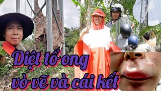 Kỹ thuật phun thuốc diệt tổ ong Vò Vẽ vào ban ngày và nhận lấy kết cục quá bất ngờ  Pilo Nguyen TV [upl. by Eph62]