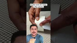 Como cortar fita adesiva do jeito fácil shorts dicas artesanato [upl. by Aztin]