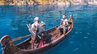 God of War Ragnarok  All Boat Stories and Lore with Kratos Atreus and Mimir [upl. by Ioyal28]